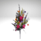 Halloween Floral Spray 29" – Black, Pink, Purple, Orange Artificial Flowers